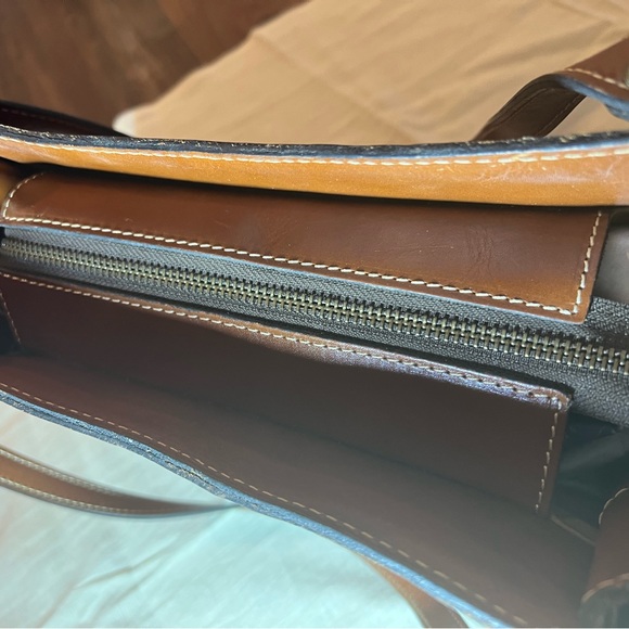 Patricia Nash Brown Leather Shoulder Bag - Picture 5 of 14